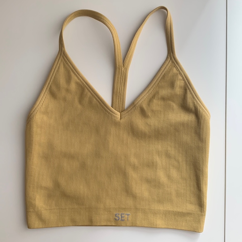 SET Active Mustard Sports Bra